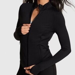 PINK Victoria’s Secret Black Full-Zip Athletic Jacket